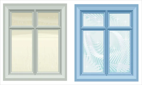 Deux fenêtres vectorielles — Image vectorielle