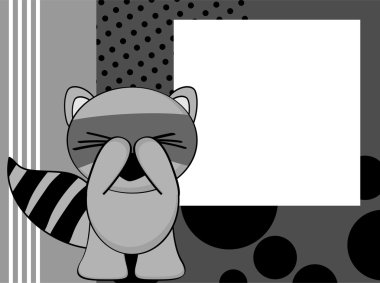 komik Rakun duygu çerçeve arka plan