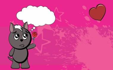 komik kawaii Meksika köpeği xoloitzcuintle karakter karikatür arka planı vektör biçiminde