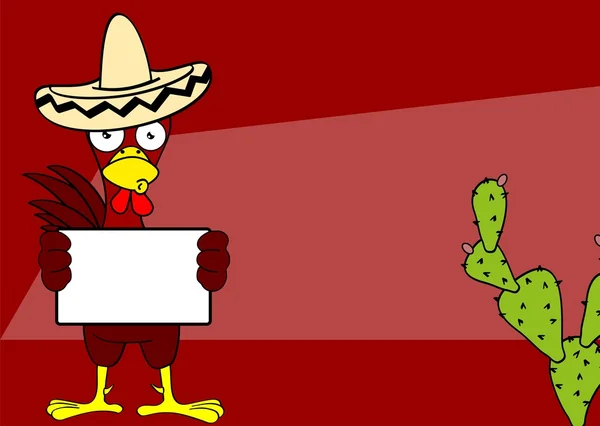 Pollo messicano mariachi sfondo4 — Vettoriale Stock