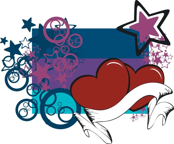 Sticker valentine hart copyspace4 — Stockvector