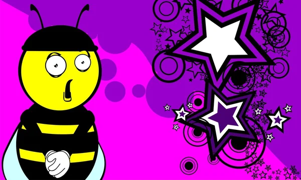 Bee cartoon background5 — Stock vektor