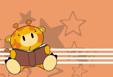 Şirin Bebek zürafa çizgi film arka plan okuma