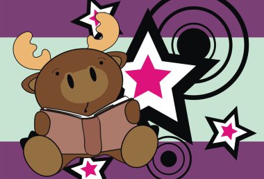 Şirin Bebek Ren geyiği çizgi film arka plan okuma