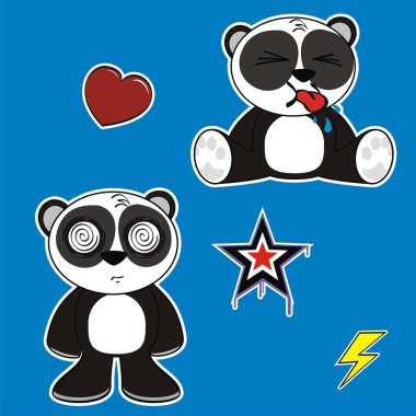 Küçük ayı panda şirin ifadeler set02 çizgi film