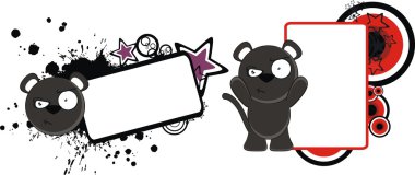 Panter komik karikatür copyspace4