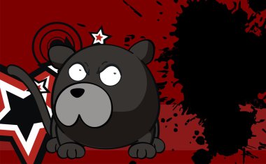 huysuz kara kedi bebek topu çizgi film arka plan