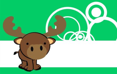 şirin Ren geyiği arka plan çizgi film