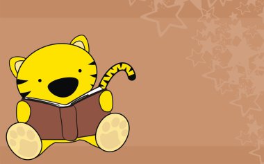 Şirin Bebek kaplan okuma çizgi film