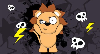 komik şirin aslan background0 çizgi film