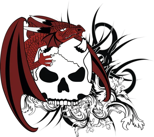 ejderha arması kat dövme skull5
