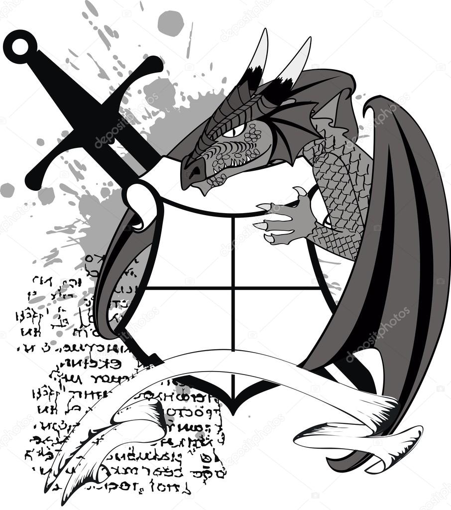 Coat Of Arms Dragon Symbols