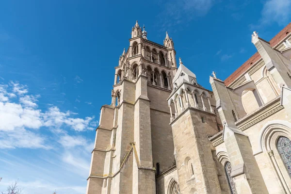 Cathedral Notre Dame Lausanne Outdoor Church Located City Lausanne Canton — Stock Photo, Image