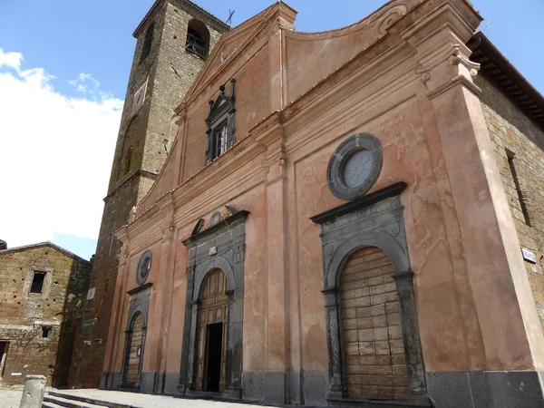 Středověká stavba, Bagnoregio, Itálie — Stock fotografie