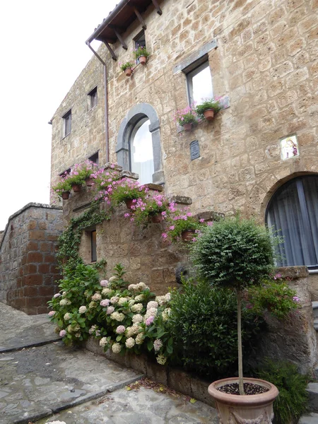 Construção medieval, Bagnoregio, Itália — Fotografia de Stock