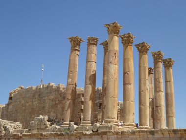 Artemis Tapınağı: Jerash, Jordan sütunlarından