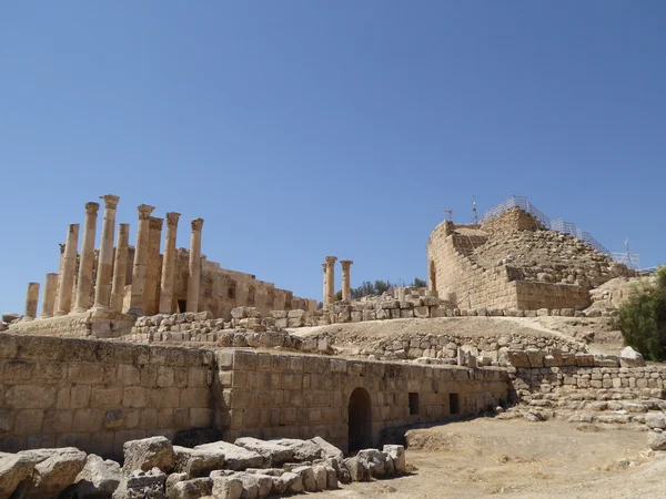 Templo de Zeus, ciudad jordana de Jerash (Gerasa de la Antigüedad ) —  Fotos de Stock