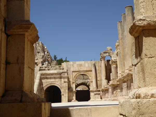 Ruinas de la antigua Gerasa (Jerash), Jordania — Foto de Stock