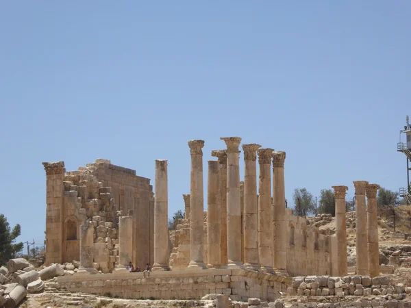 Kolumner från Artemistemplet, Jerash, Jordan — Stockfoto