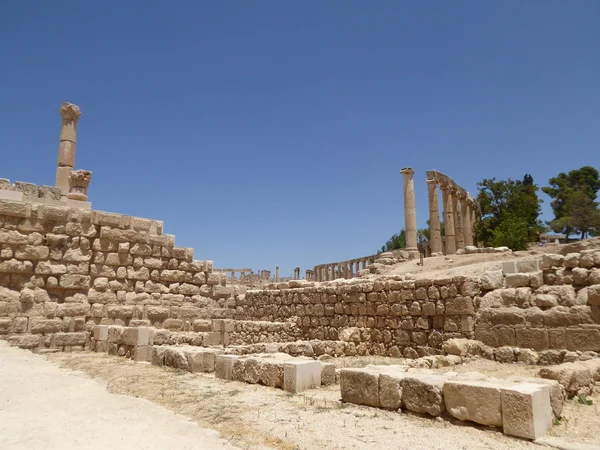 Ruinerna av antika Gerasa (Jerash), Jordan — Stockfoto