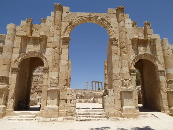 South Gate Gerasa (Jerash), Jordan — Stockfoto