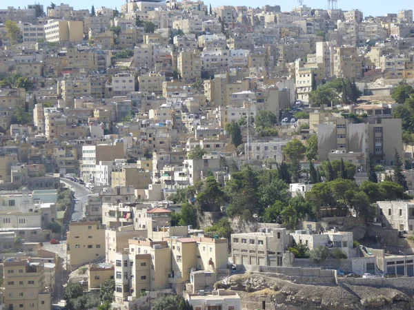 Pohled na město z Ammánu, Jordan — Stock fotografie