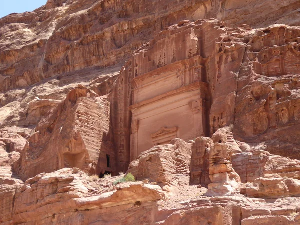 Руїни на Петра, Jordan — стокове фото