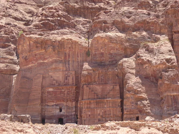 Ruínas em Petra, Jordânia — Fotografia de Stock