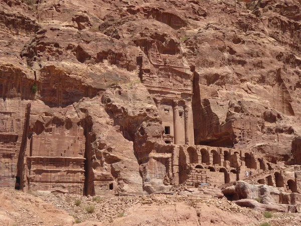 Urna graven på Petra i Jordan — Stockfoto