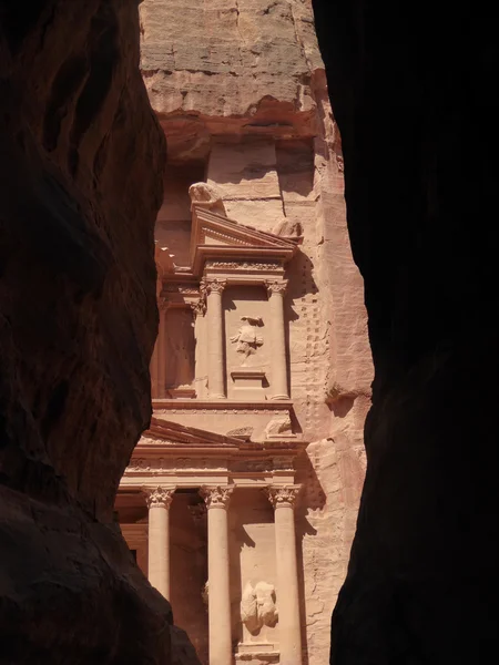 The temple or treasury in Petra, Jordan Stock Image