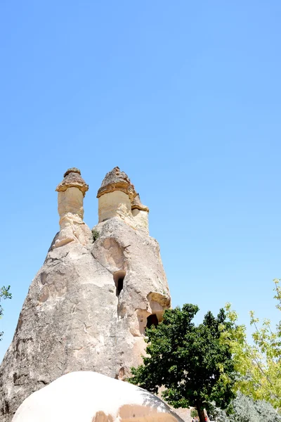 Love Valley im Goreme Nationalpark. Kappadokien, — Stockfoto