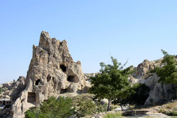 Tündérkéményeire a Göreme nemzeti parkban, Cappadocia, Törökország — Stock Fotó