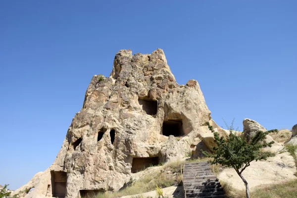 Chaminés de fadas em Goreme National Park, Capadócia, Turquia — Fotografia de Stock