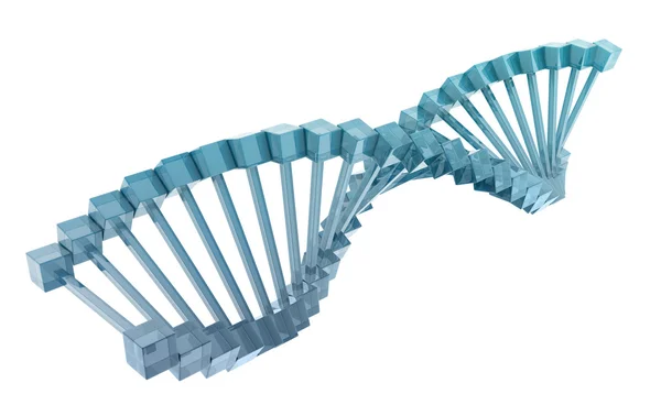 Glass DNA model. — Stock Photo, Image