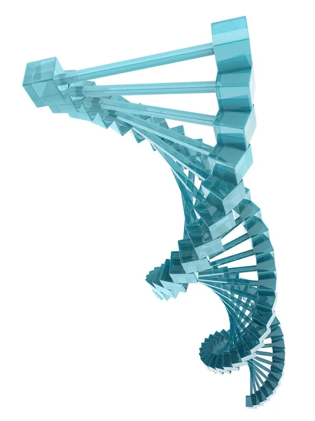 Modelo de ADN de vidrio . — Foto de Stock