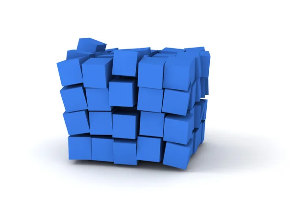 Blue cubes — Stock Photo, Image