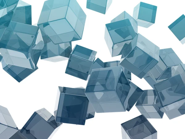 Glass cubes — Stock Photo, Image