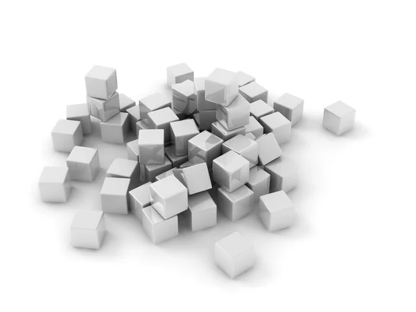 Cubos blancos — Foto de Stock
