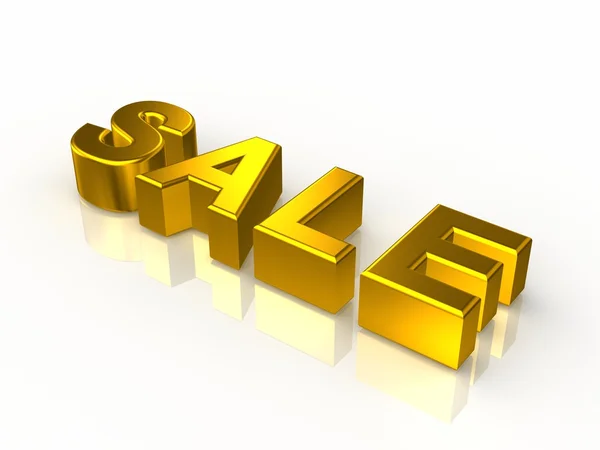 Gold text sale — Stock Photo, Image