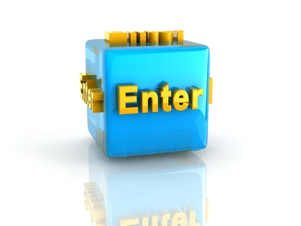 Computer key Enter — Stock Photo, Image