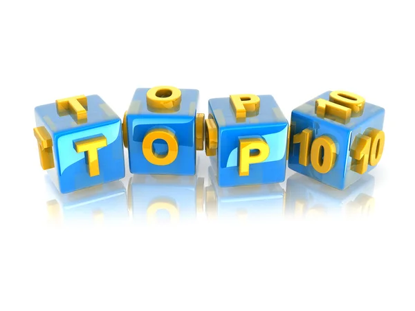 3D-tekst Top10 — Stockfoto