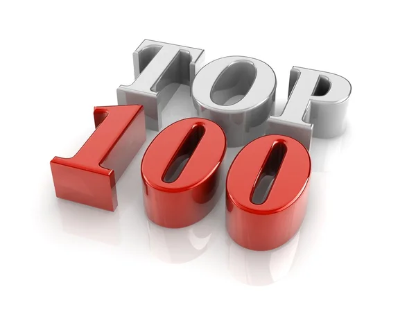 3D tekst Top100 — Zdjęcie stockowe