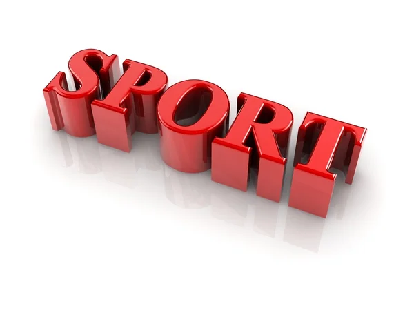 3D-Text Sport — Stockfoto