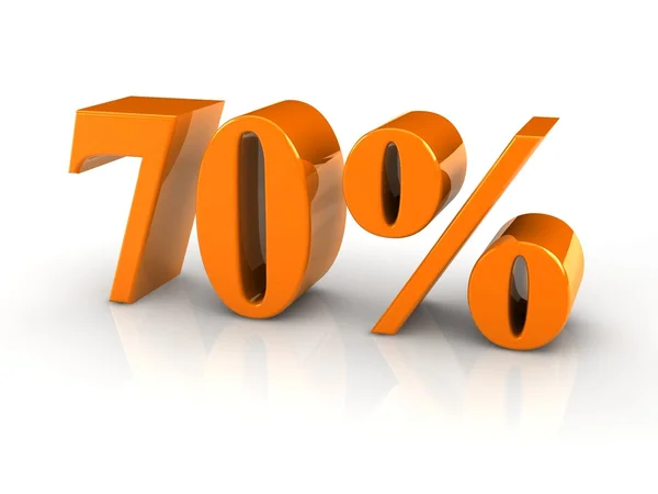 Znak procentu — Zdjęcie stockowe