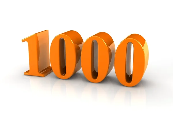 Número 1000 — Fotografia de Stock