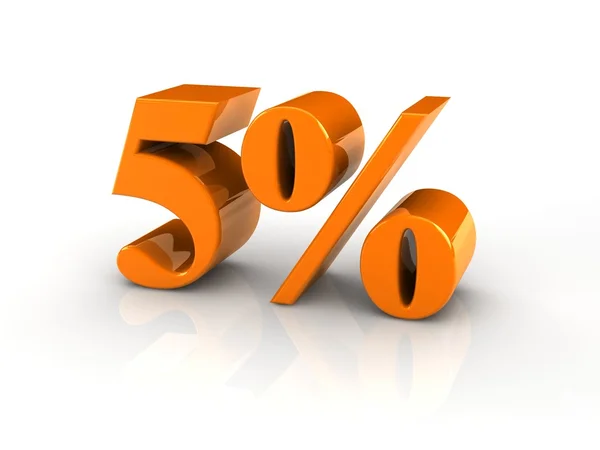 Percentage teken — Stockfoto