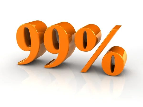 Znak procentu — Zdjęcie stockowe