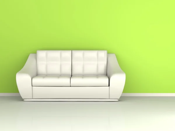 Ledersofa — Stockfoto