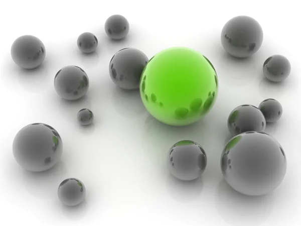 Green sphere — Stock Photo, Image