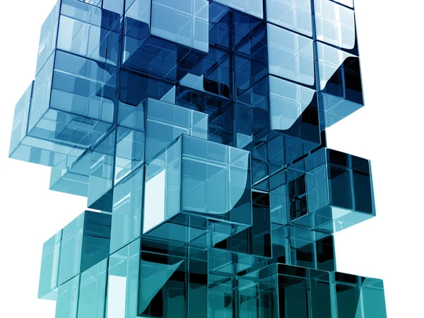 Glass cubes — Stock Photo, Image